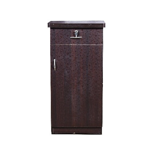 Leaf and Flower Textured Single Door Shoe Rack