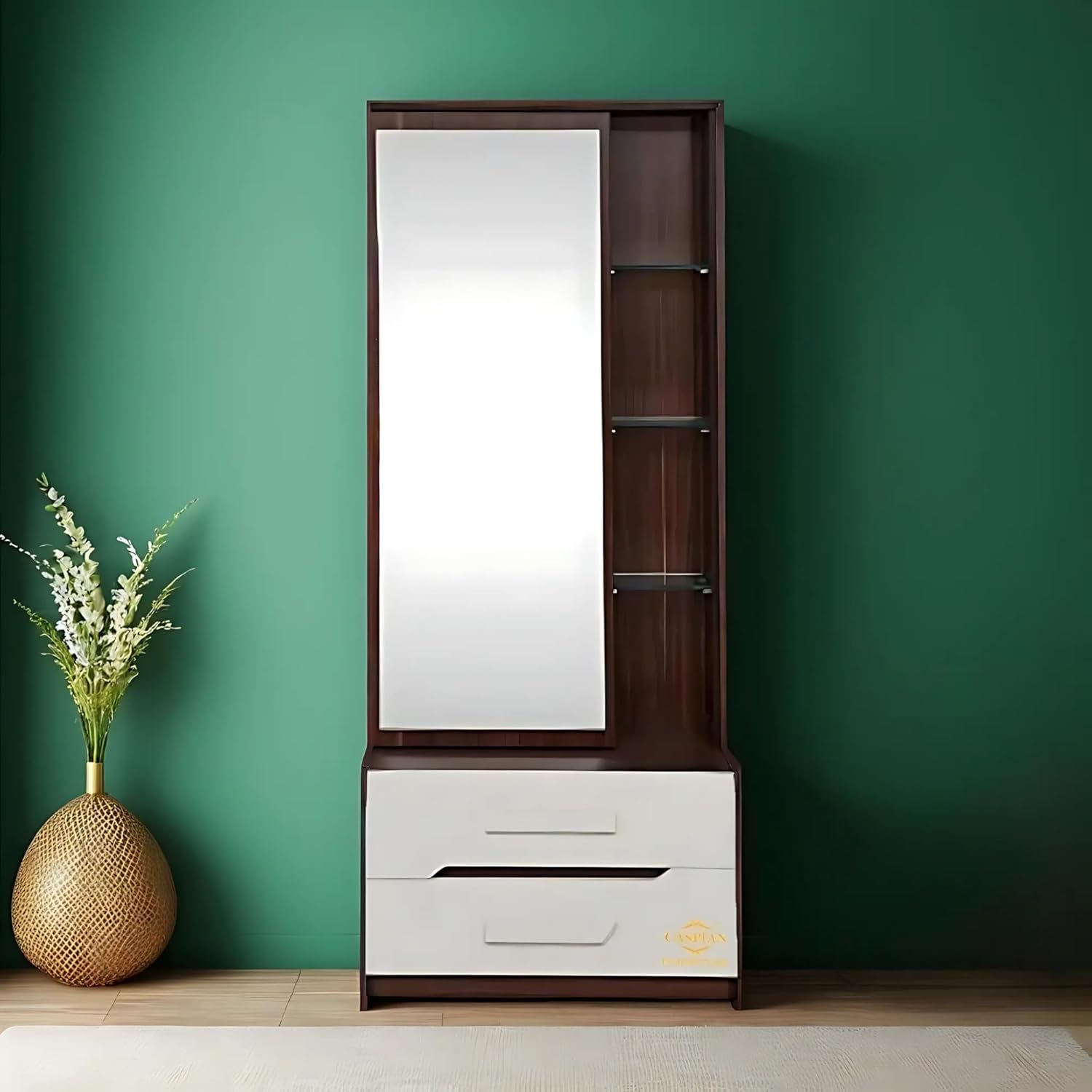 Dressing Table with 4 Shelves and 1 Drawer || Make up Table|| Organizer for Room