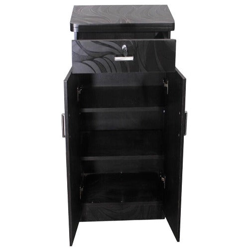 S -Textured 2 Door Shoe Rack In Dark Brown