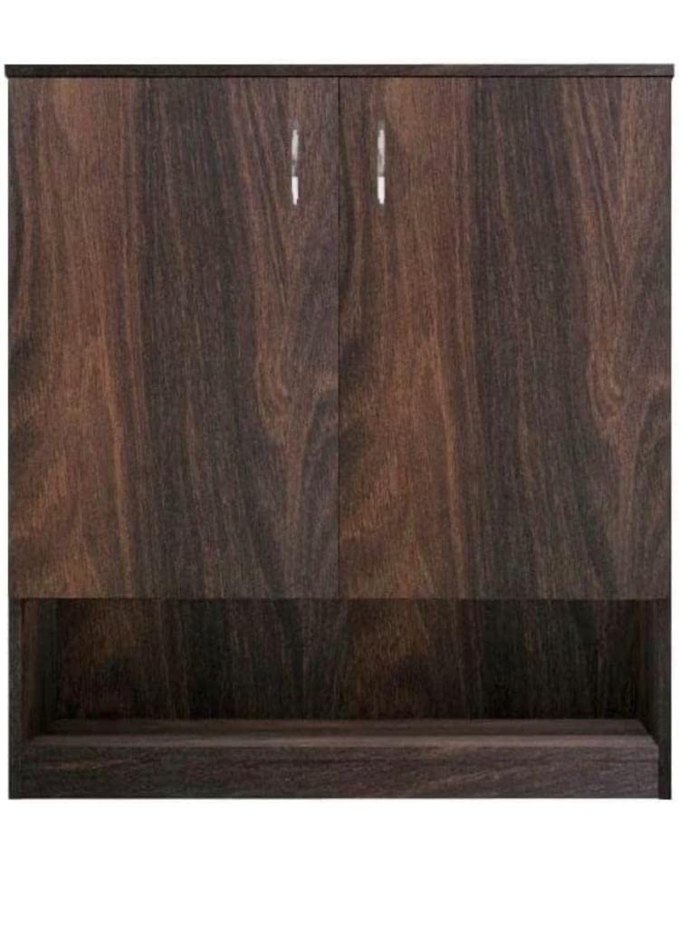 Engineered Wood 4 Tier Shelf in Wood Finish| Shoe Cabinet | Hall Way Furniture | Outdoor Cabinet with Lock | Size 30 x 24 inches