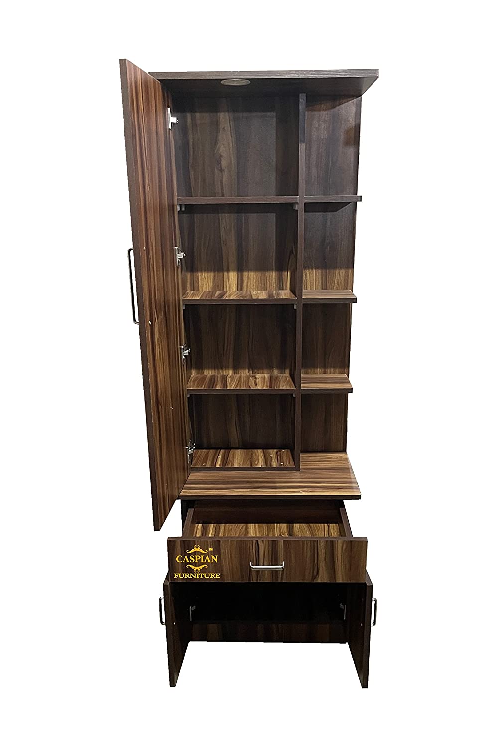 Dressing Table with Storage for Bedroom | Storage Cabinet with Drawer and Mirror | Storage Shelf