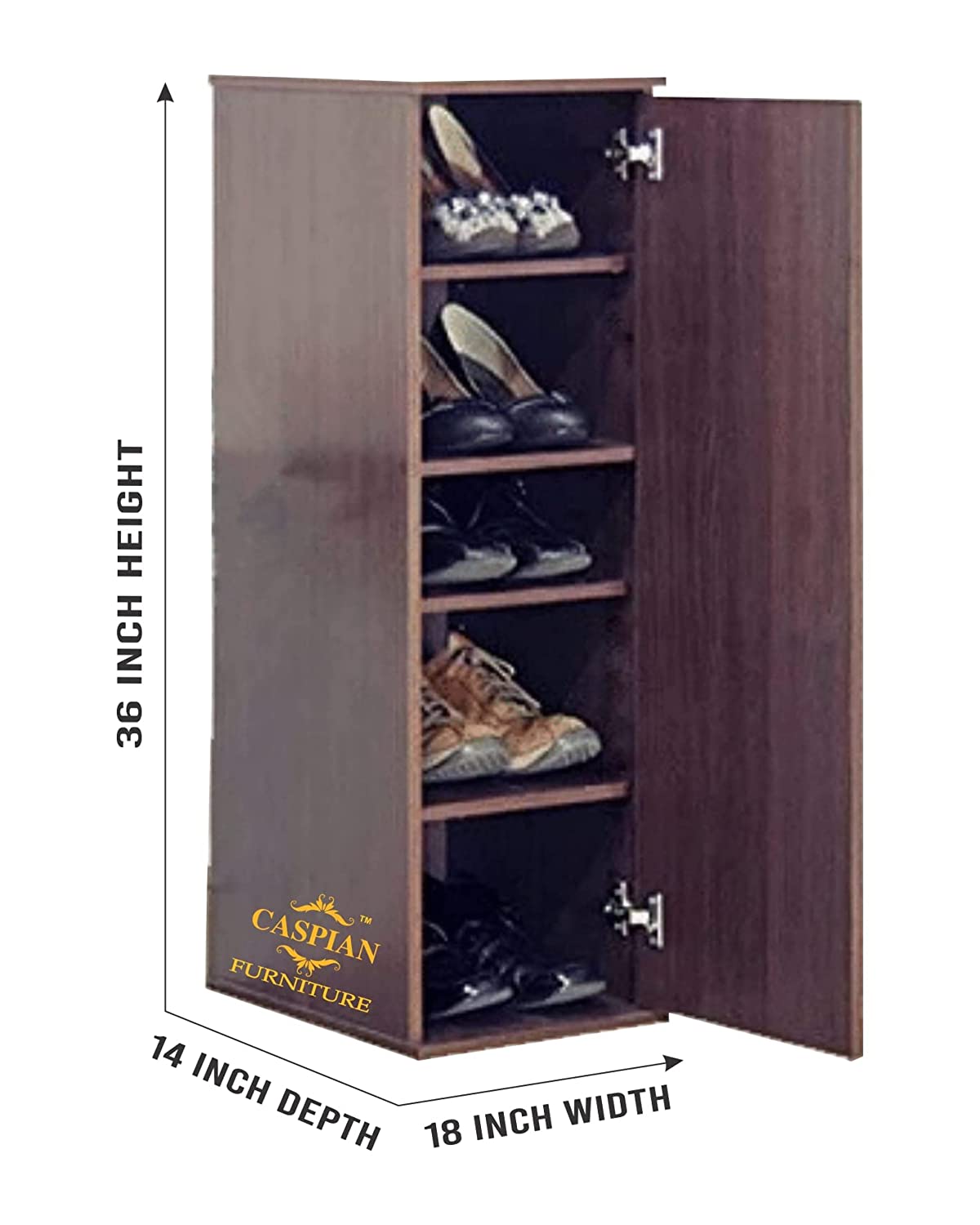 Wooden Multipurpose Cabinet/ Shoe Cabinet with Door & Fixed