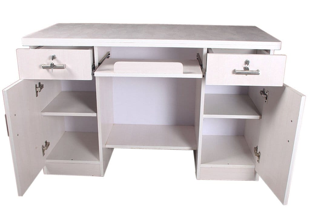 Engineered Wood Finish White Study Table