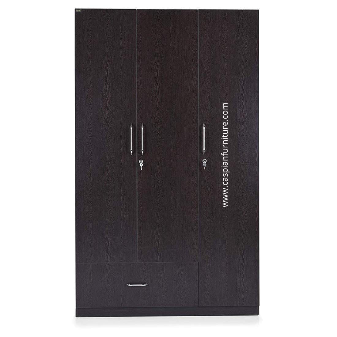 3 Door Wardobe with Hanging Space, Shelves and Drawer | 3 Door Wardrobe for Bedroom | 3 Door Wardrobe for Clothes