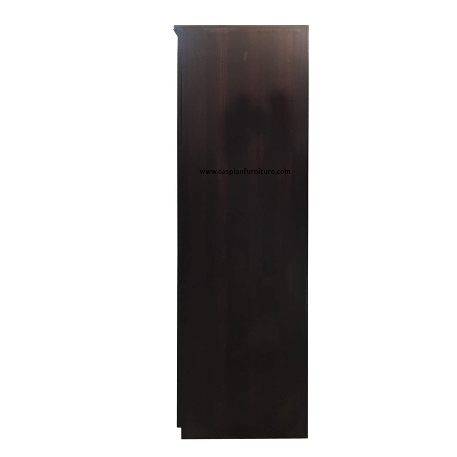 White and Walnut 3 Door Wardrobe with Drawers, Shelves and Hanging Space for Clothes