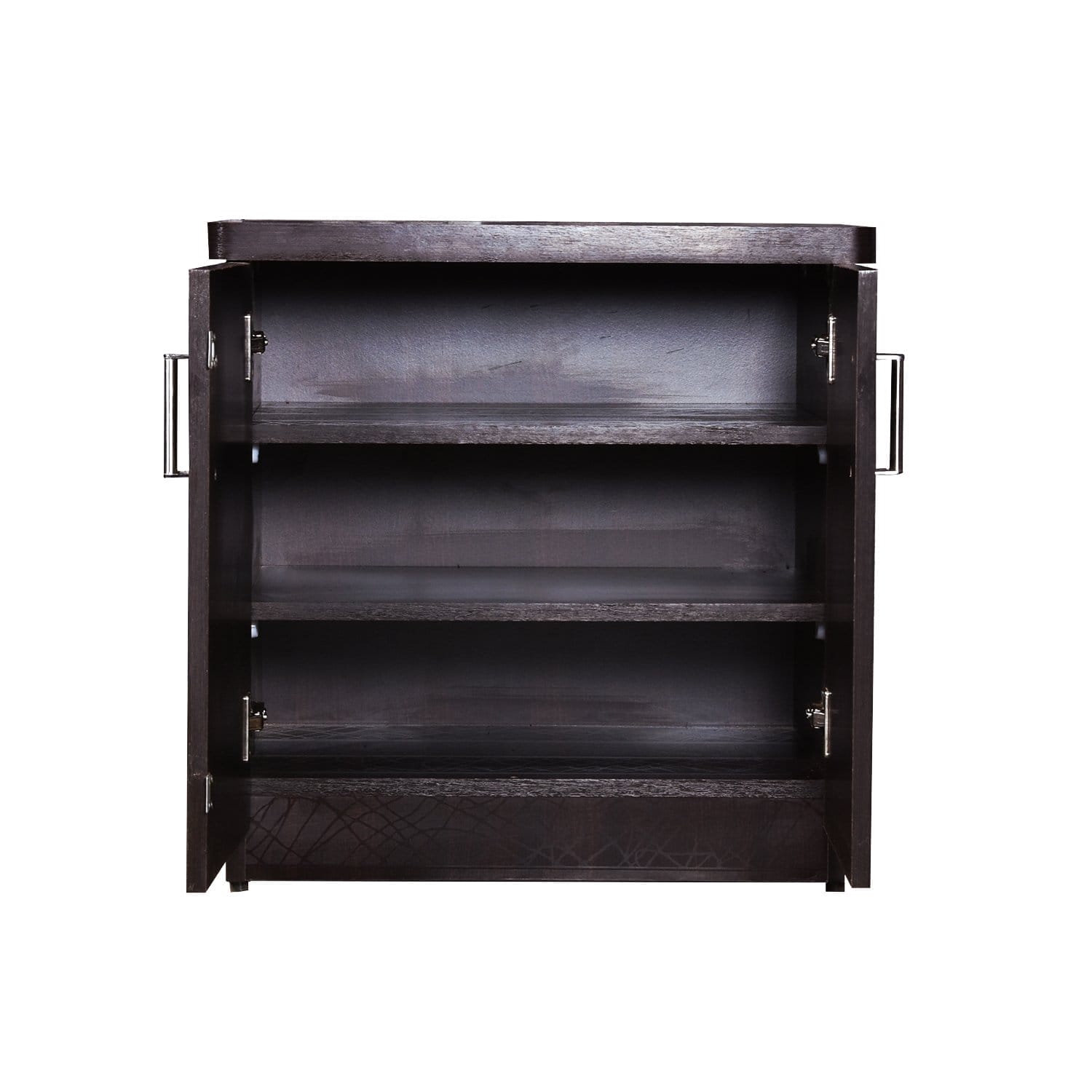 Scribble Textured 2 Door Cabinet | Shoerack for Home Wooden