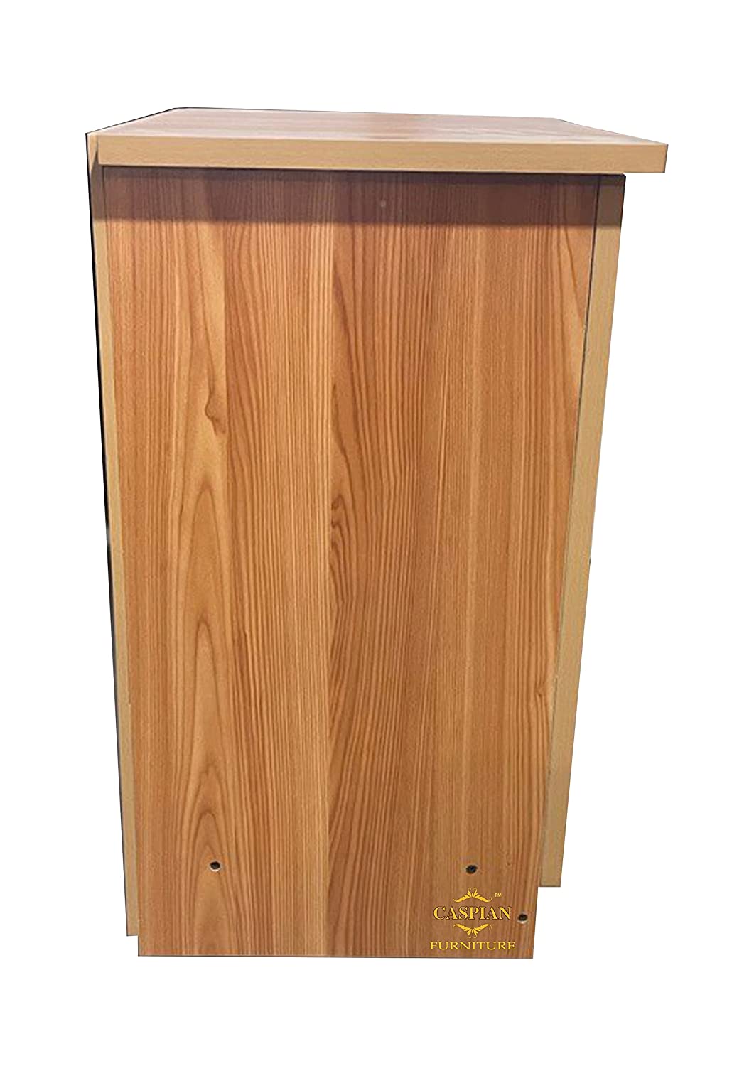 Engineered Wood 3 Tier Shelf in Mogany Finish| Shoe Cabinet | Hall Way Furniture | Outdoor Cabinet with Lock | Size 24 x 24 inches