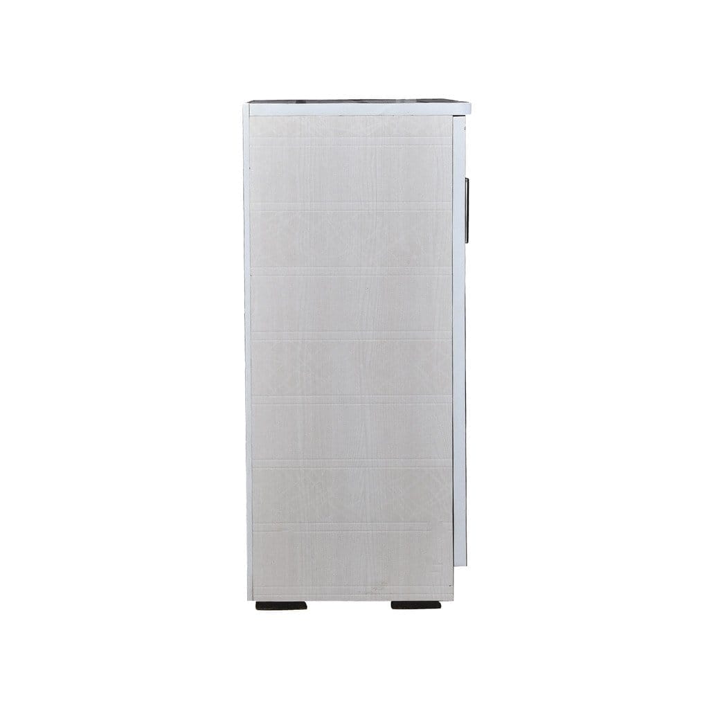 White Scribble Textured 2 Door Cabinet