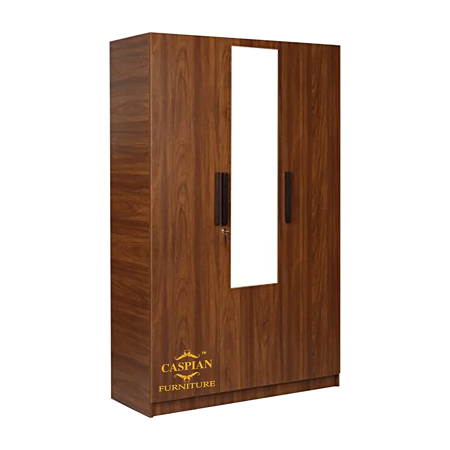 Wood 3 Door Wardrobe with Drawer, Shelves and Hanging Space for Clothes|| Wooden Cupboard