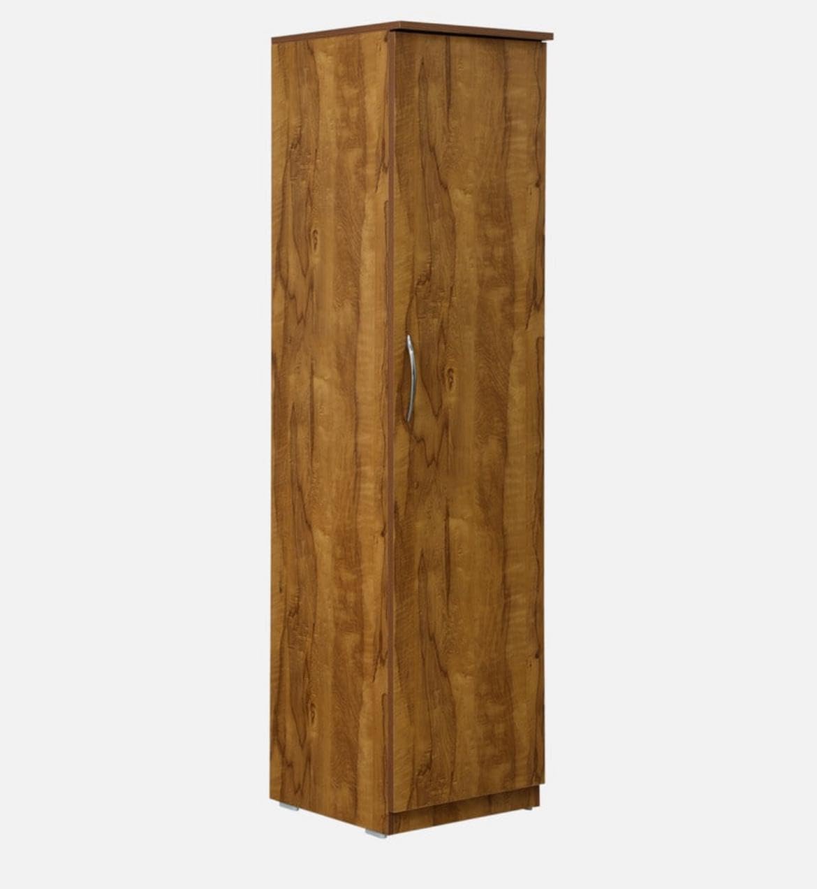 CASPIAN Wardrobe | 1 Year Warranty | Wardrobe for Clothes, Almirah for Clothes, Cupboard, Almirah Wooden (1 Door) (Brazilian Teak