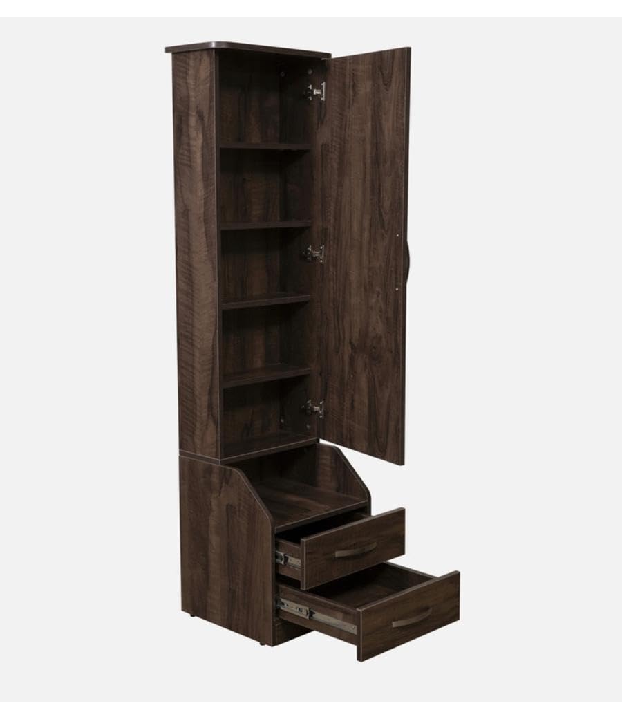 CASPIAN Furniture Engineered Wooden Rainforest Brown Colour Dressing Table with Mirror for Bedroom || Makeup Table || Dressing Table || Bedroom Organizer