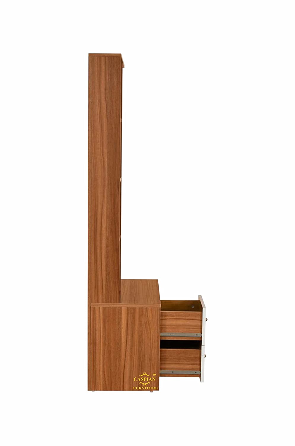 Engineered Wood Dressing Table with Mirror & 8 Shelves and 2 Drawer