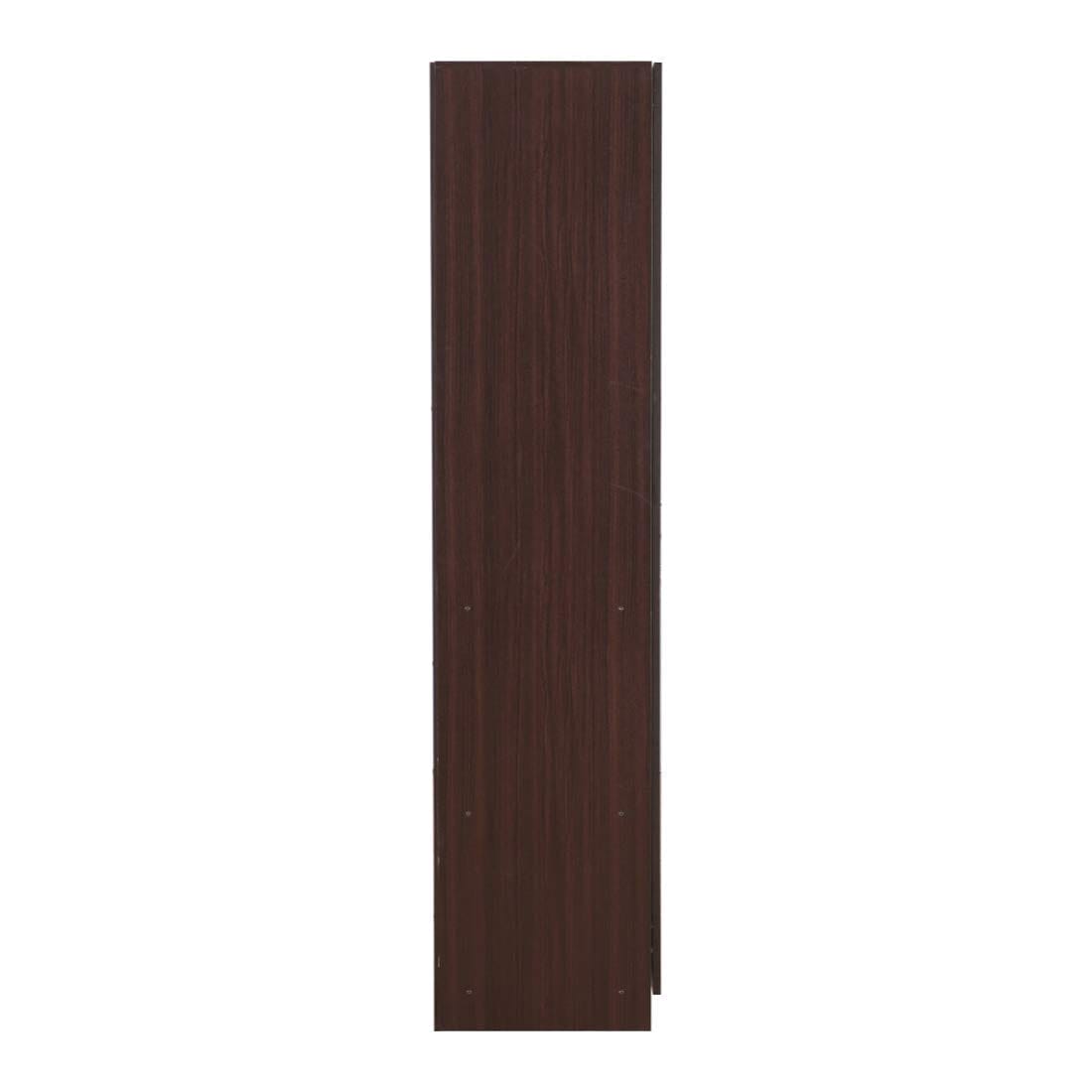 Walnut Colour 3 Door Wardrobe, Shelves and Hanging Space for Clothes | Wardrobe for Clothes | Cupboard | Almirah | Engineered Wooden Cupboard | Home Storage