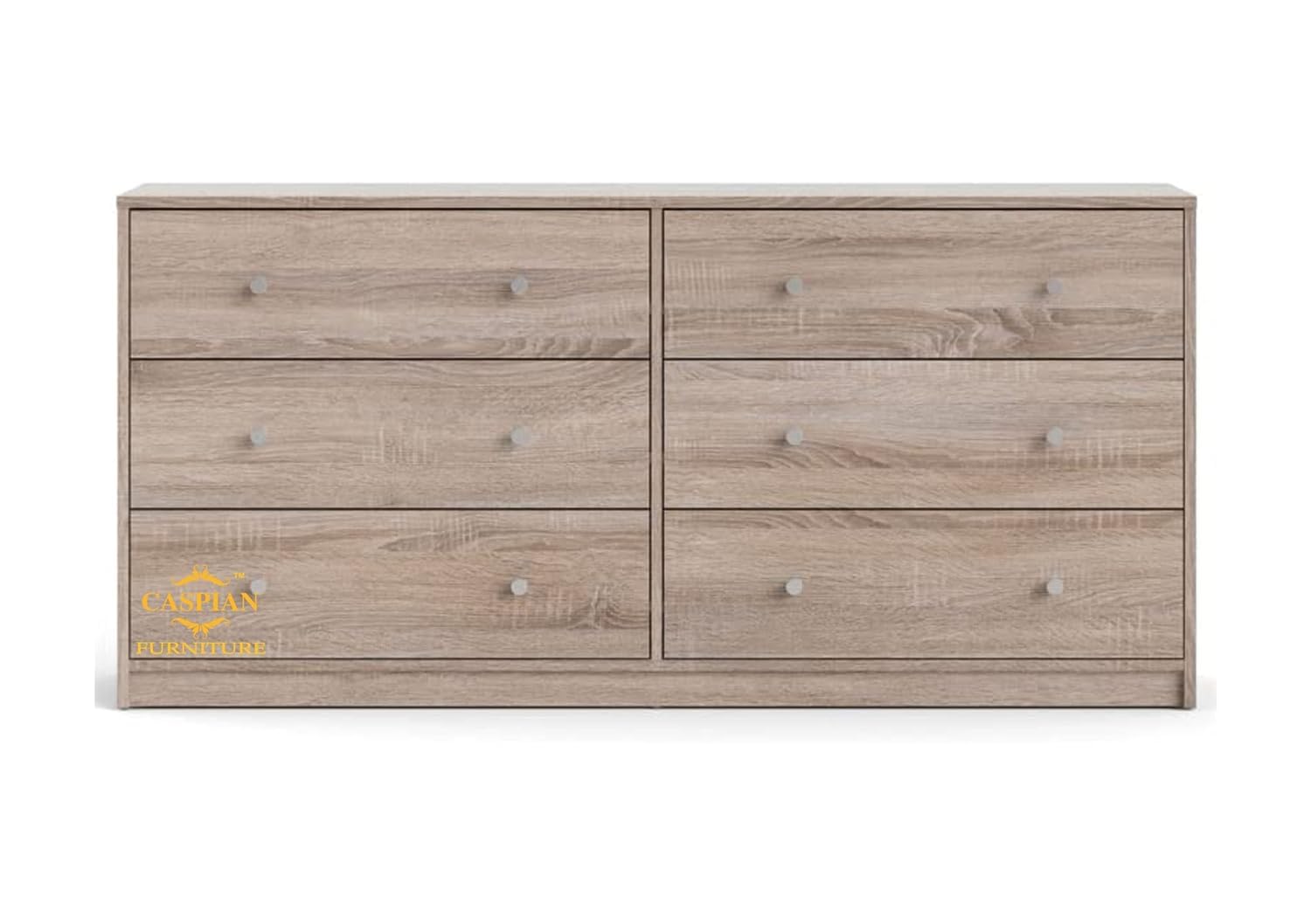 CASPIAN Furniture Chest of Drawers || Living Room || Bedroom || Office || Size in Inches (48x30x16) (Honey Oak , Rainforest Dark , Rainforest Bown , White )
