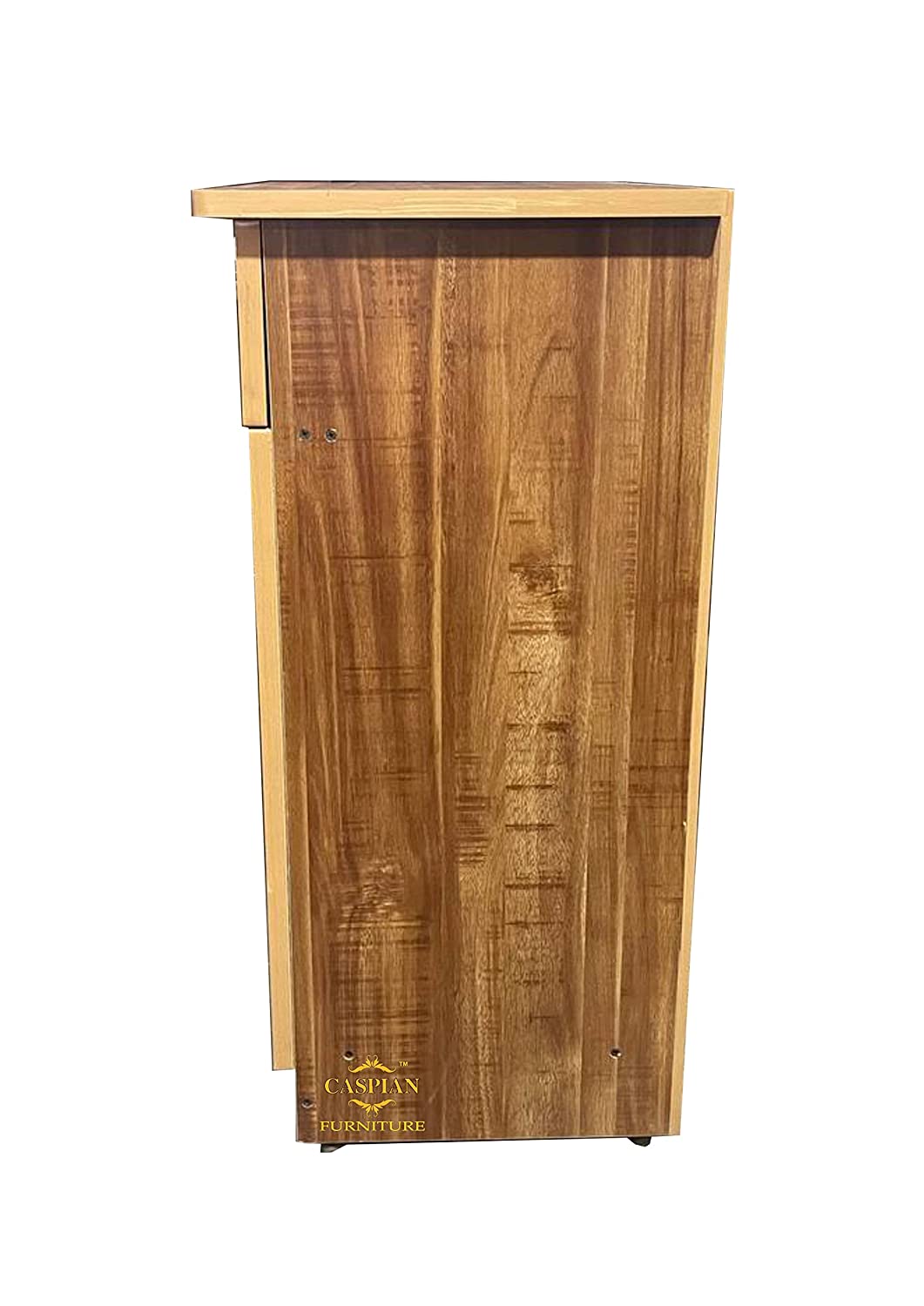Engineered Wood 4 Tier Shelf in Mogany Finish| Shoe Cabinet | Hall Way Furniture | Outdoor Cabinet with Lock | Size 30 x 24 inches