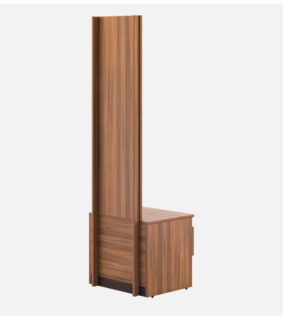 CASPIAN Furniture Engineered Wooden Classical Streak Brown Colour Dressing Table with Mirror, 1 Shelve & 1 Drawer || Dressing Table || Makeup Table || Bedroom Organizer