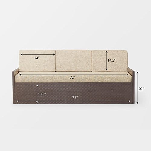 Cube Textured Sofa Cum Bed
