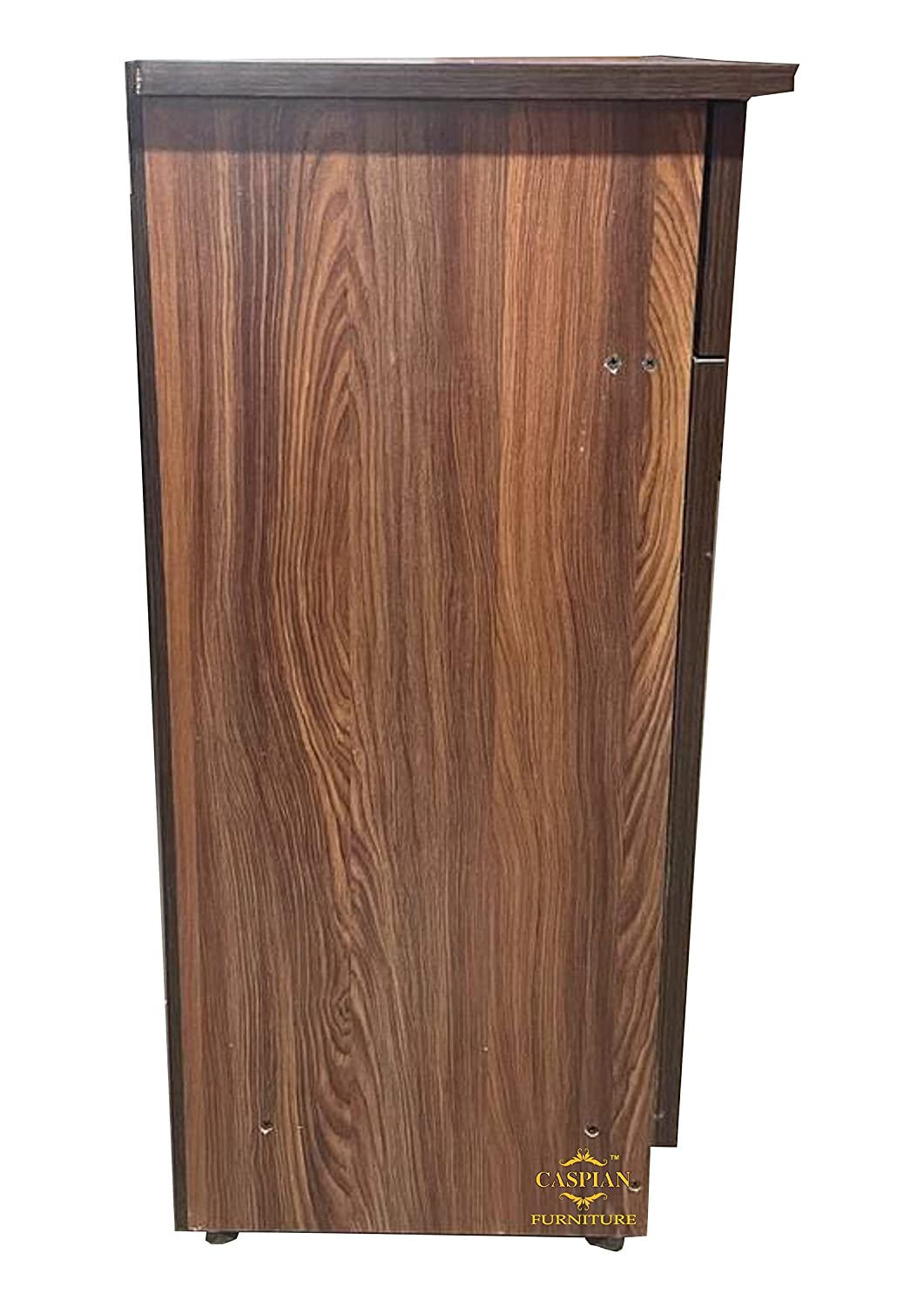Engineered Wood 4 Tier Shelf in Streak Textured Finish | Shoe Cabinet | Hall Way Furniture | Outdoor Cabinet with Lock | Size 30 x 24 inches