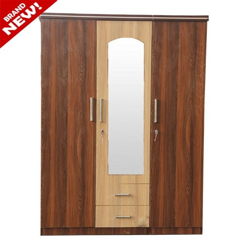 Designer Three Door With Mirror Wardrobe