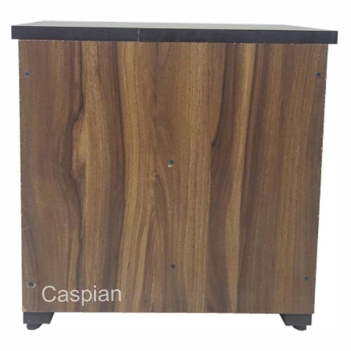 Engineered Wood Bedside Table with 2 Drawers in Coffee Brown Bedroom Furniture