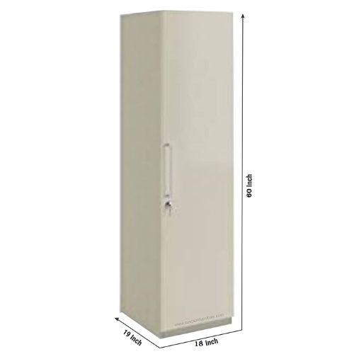 Large (7 feets ) Single Door Wardrobe / Cupboard with 5 Shelves and 6 Spacious compartments