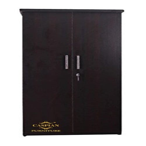 Black Wenge 2 Door Wardrobe with 2 Drawers and 4 Shelves | Wardrobe for Bedroom for Clothes and Storage