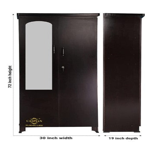 Engineered Wooden Wardrobe with Storage & Hanging Space for Clothes -Home Furniture Storage Engineered Wood 2 Door Wardrobe