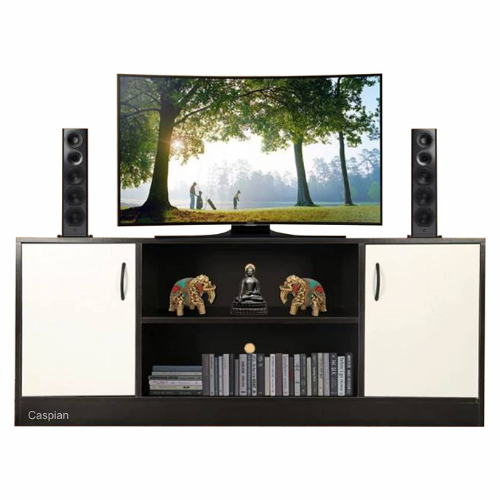 Engineered Wood TV Unit (48 inches) | LCD Base with Cupboard and Open Shelves for SetTop Box