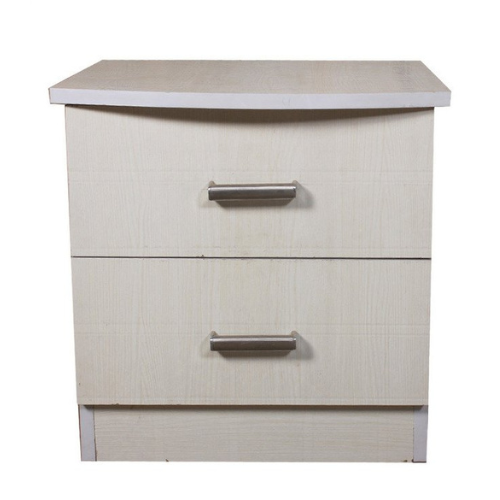 White Side Table With 2 Drawers
