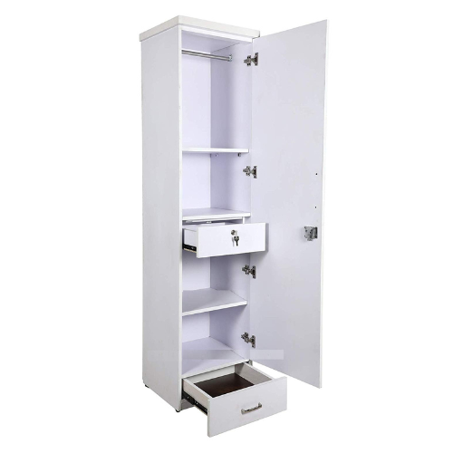 Super White Single Door Wardrobe