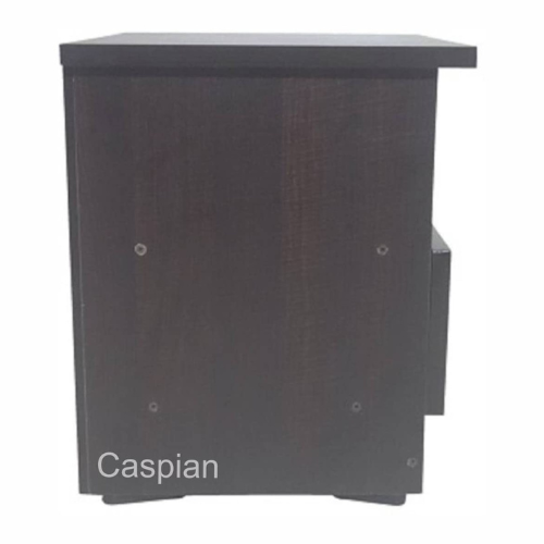 Engineered Wood Bedside Table with 1 Drawer and Open Shelf in Coffee Brown