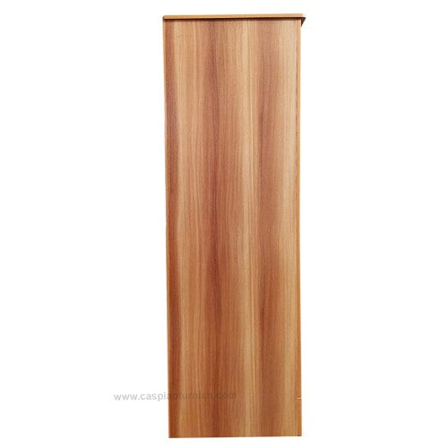 Streak Textured 2 Door Engineered Wood Wardrobe with Mirror
