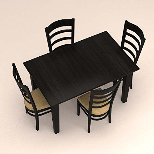 Contemporary Rectangular Table Top And 4 Seater Dinning Set.