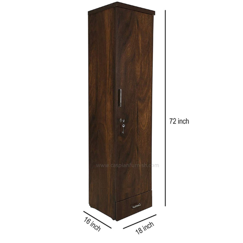 Engineered Wood Wardrobe Brown , 1 Door