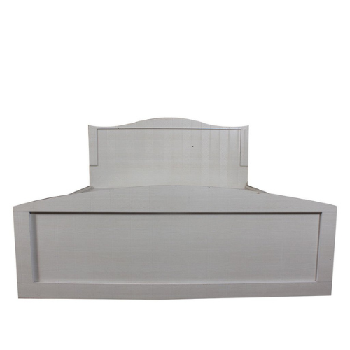 Engineered Wood Block Style Dual Colour Queen Size Bed with Storage