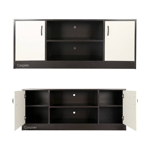 Engineered Wood TV Unit (48 inches) | LCD Base with Cupboard and Open Shelves for SetTop Box