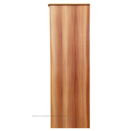 Streak Textured 2 Door Engineered Wood Wardrobe with Mirror