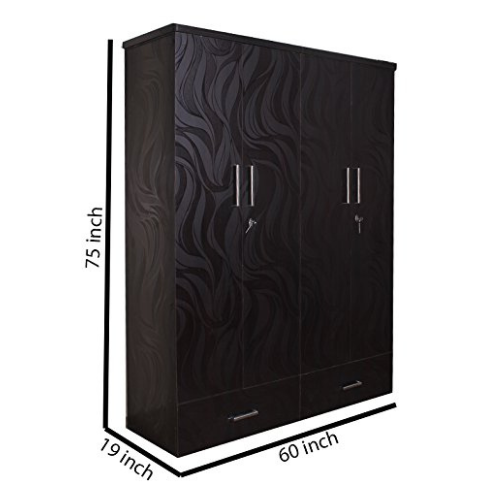 Cyrus Coloured 4 Door Wardrobe