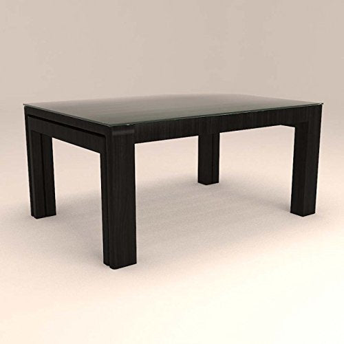 Fishboned Styled Glass Dinning Set with 4 Seaters