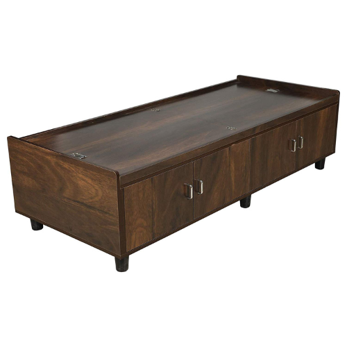 Caspian Furniture Single Bed/Diwan (Jungle Wood Finish , Brown)