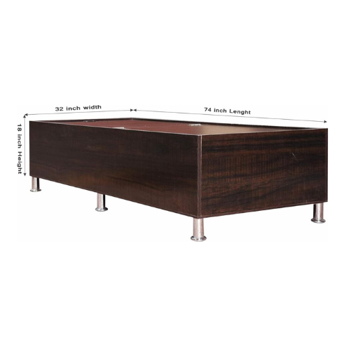 Single Bed Diwan/Sofa with Storage | Engineered Wooden Bed with Legs
