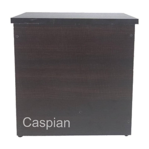 Engineered Wood Bedside Table with 1 Drawer and Open Shelf in Coffee Brown