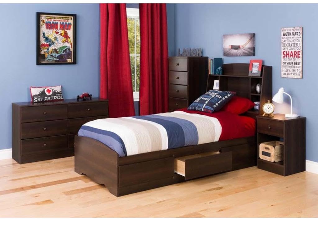 CASPIAN Furniture Chest of Drawers || Living Room || Bedroom || Office || Size in Inches (48x30x16) (Honey Oak , Rainforest Dark , Rainforest Bown , White )