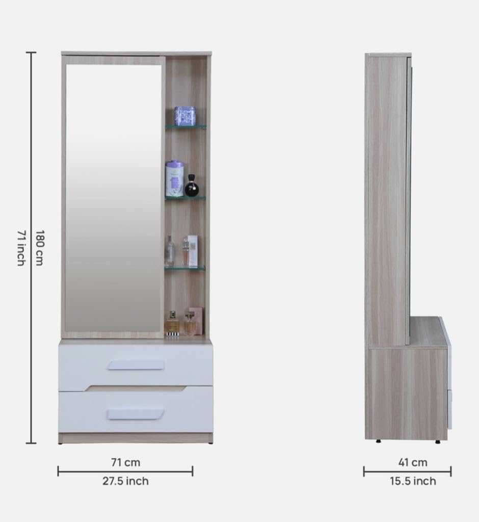 CASPIAN Furniture Dressing Table || Bedroom || Living Room || Size in Inches (71x27.5x15.5)