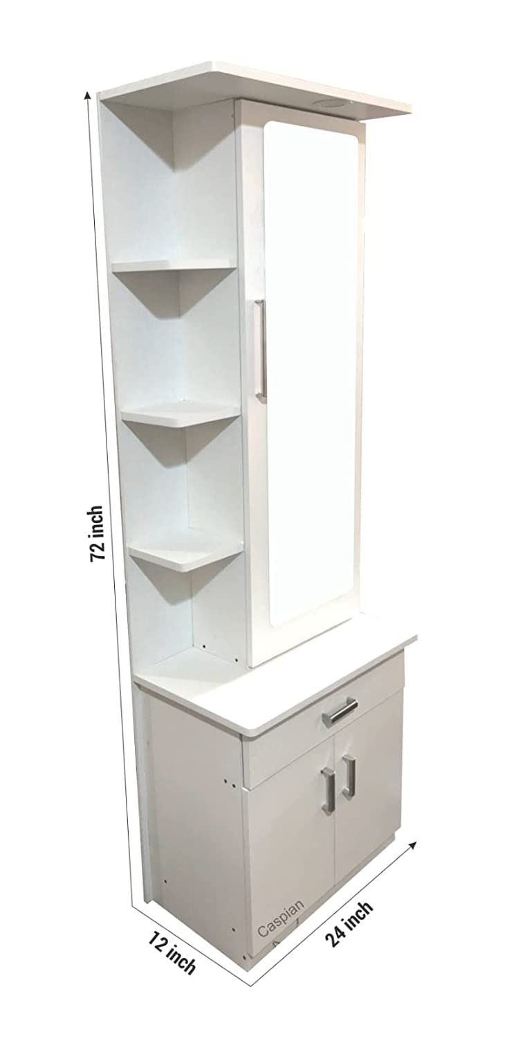 BLUEWUD Adaly Engineered Wood Dressing Table Mirror with Drawer  Storage  Shelf Wenge  Amazonin Home  Kitchen