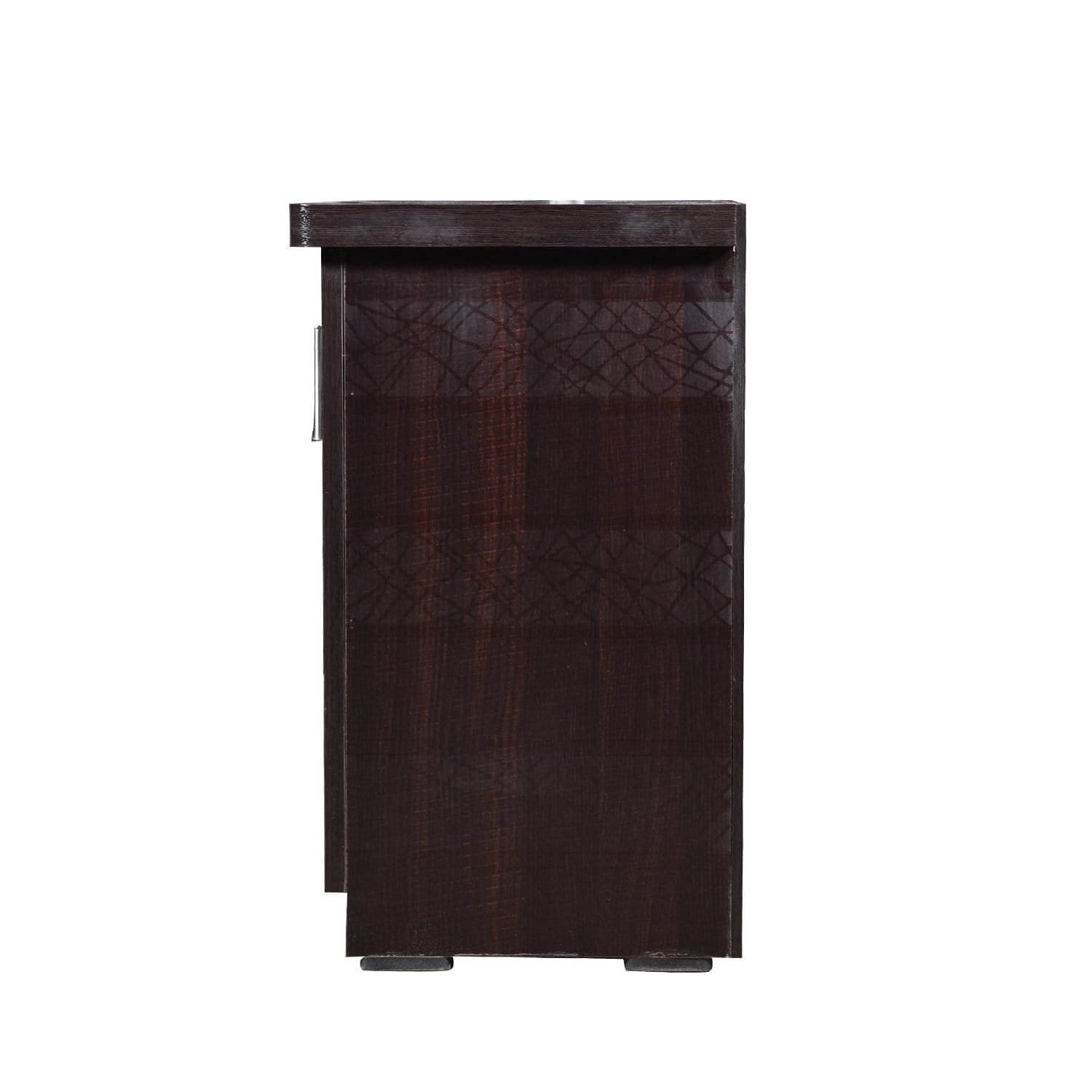 Scribble Textured 2 Door Cabinet | Shoerack for Home Wooden