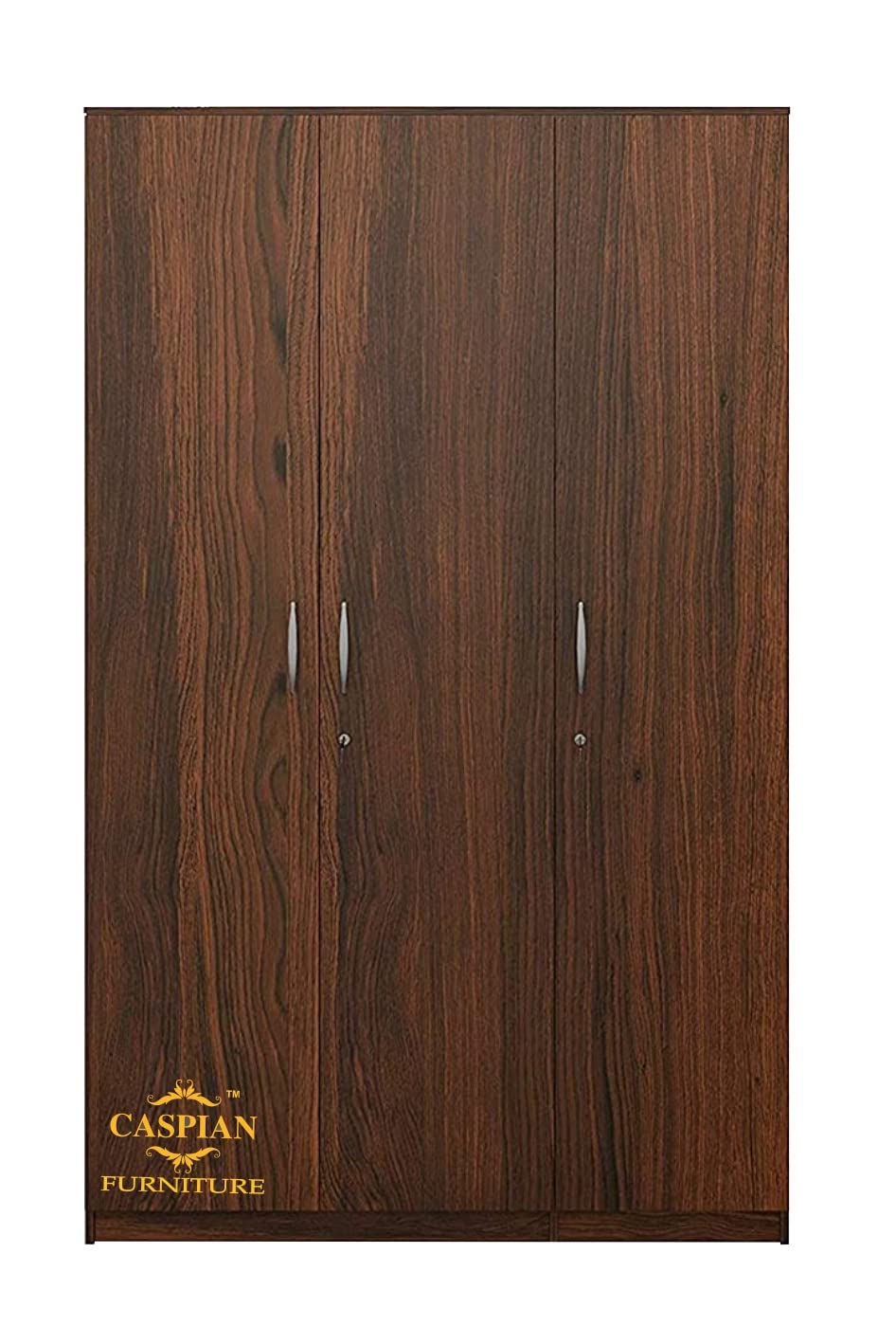 Almirah || Wooden Cupboard || Home Storage Cabinet Engineered Wood 3 Door Wardrobe (Finish Color - Walnut Brown, Pre-Assembled)