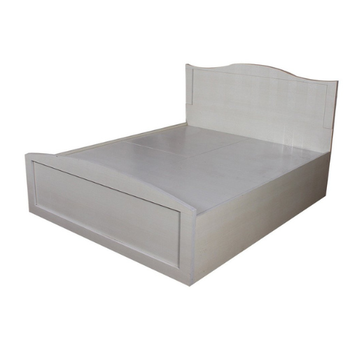 Engineered Wood Block Style Dual Colour Queen Size Bed with Storage