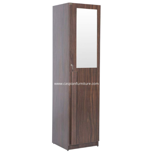 Single Door Engineered Wood Wardrobe with Hanging Space Drawer