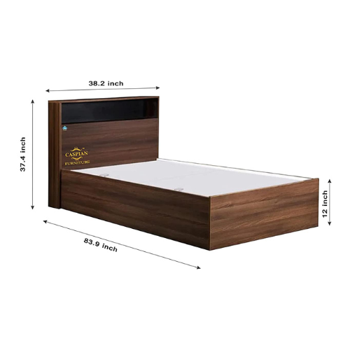 Single Bed Cum Deewan, Wooden Box Bed